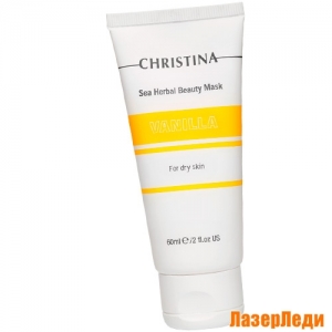 Sea Herbal Beauty Mask Vanilla FOR DRY SKIN CHRISTINA, Маска Красоты на Основе Морских Трав для Сухой Кожи «Ваниль» КРИСТИНА