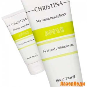 Sea Herbal Beauty Mask Apple FOR OILY AND COMBINATION SKIN CHRISTINA, Маска Красоты на Основе Морских Трав для Жирной и Комбинированной Кожи «Яблоко» КРИСТИНА