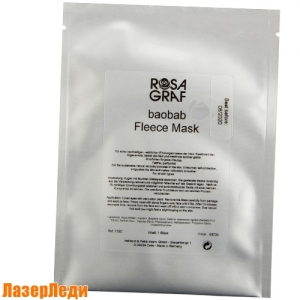 Baobab Fleece Mask Rosa Graf, Флисовая Маска с экстрактом Баобаба Роза Граф