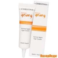 Активный Ночной Крем для Кожи Вокруг Глаз Forever Young CHRISTINA