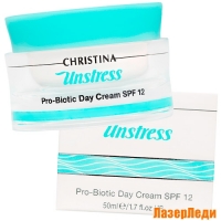 Дневной Крем с Пробиотическим Действием SPF 12 Unstress CHRISTINA